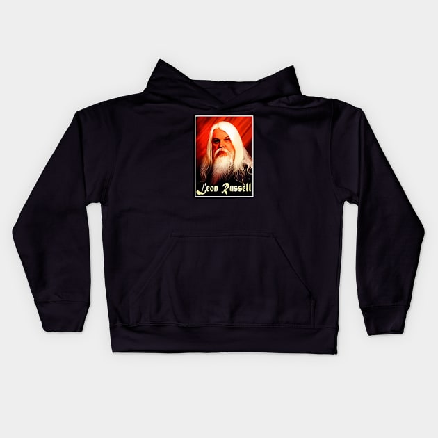 Leon russell///Retro for fans Kids Hoodie by MisterPumpkin